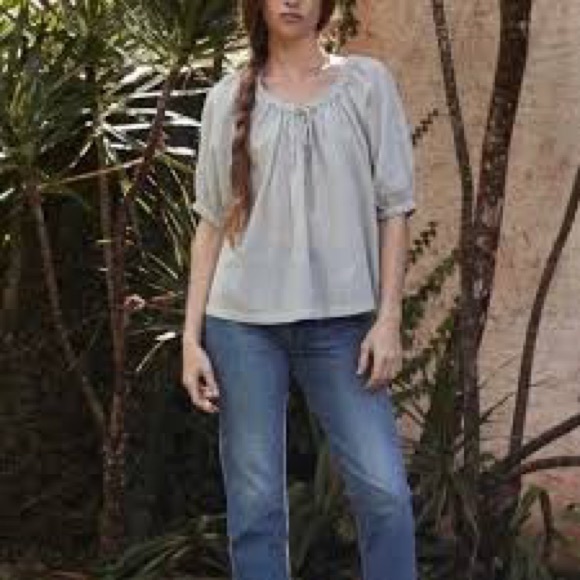 DÔEN Sia Top - Savoie Stripe - blue & white striped top - size xs - new wo tags - Picture 2 of 9